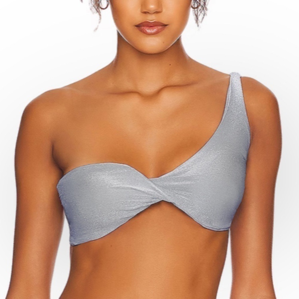 Baobab Ola Bikini Top in Silver Grey Size L